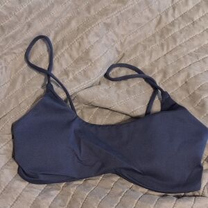 Elegant Navy Blue Women's Bikini Top